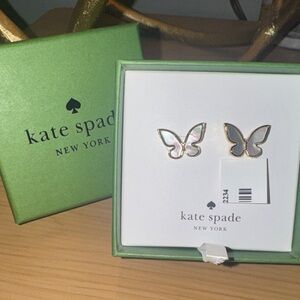 Kate Spade Metallic Butterfly Studs